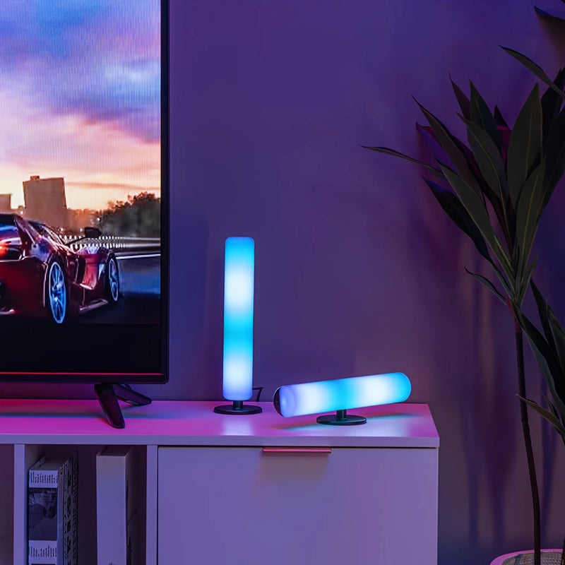 Barra de LED RGB com Sensor de Som - Iluminação Reagente à Música